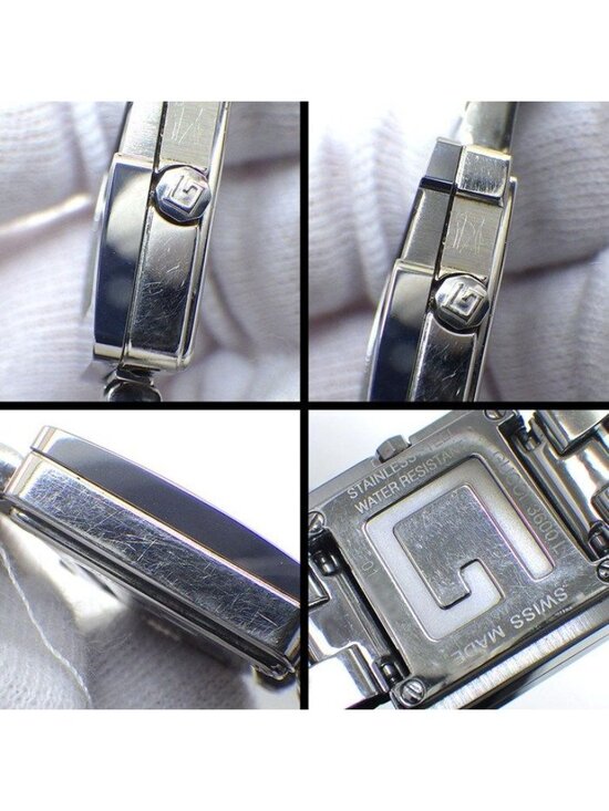 Gucci Watch Square Black Dial SS Quartz Analog display picture 1